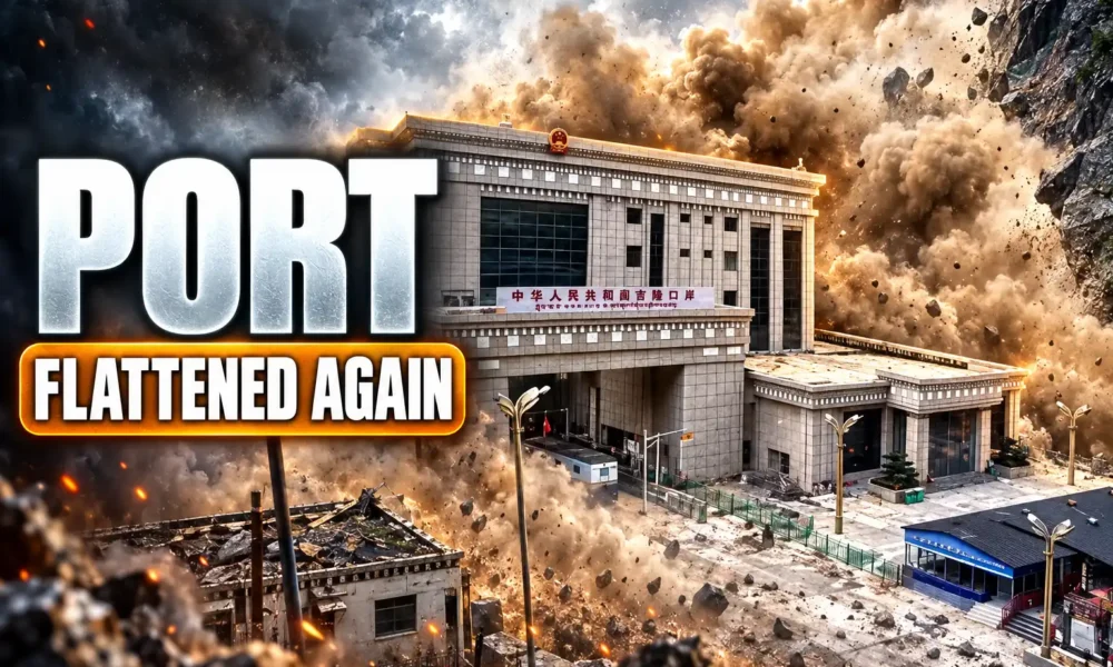 Gyirong Port ice avalanche flattened again August