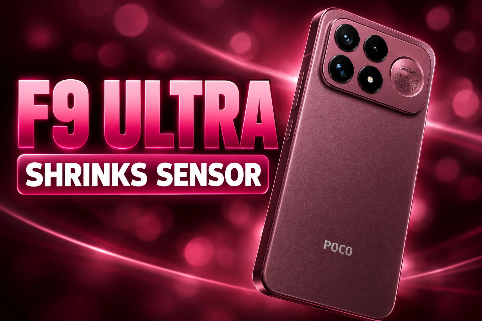 Poco F9 Ultra 200MP camera smaller sensor