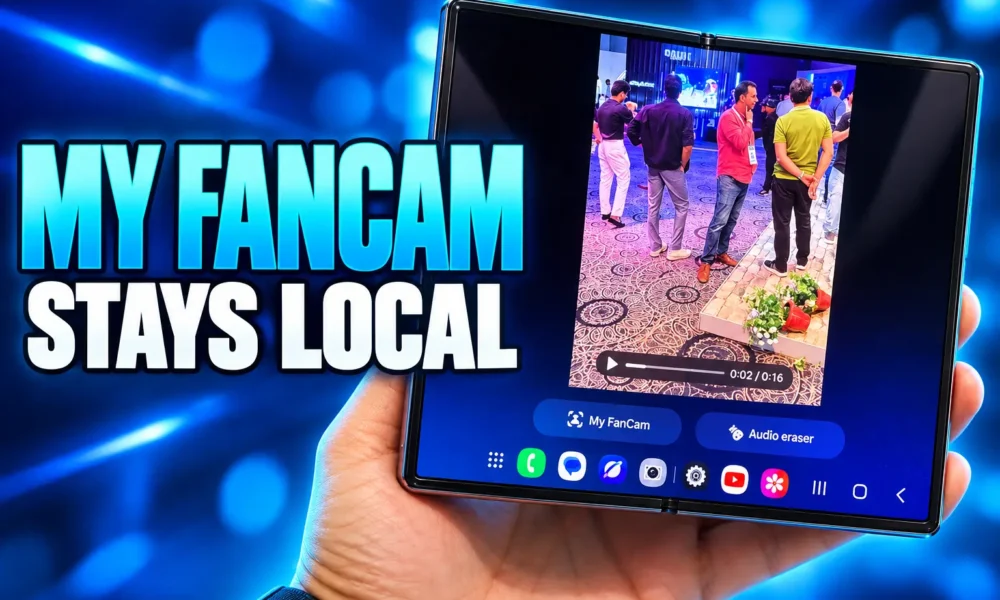 Samsung My FanCam on-device person tracking Fold8