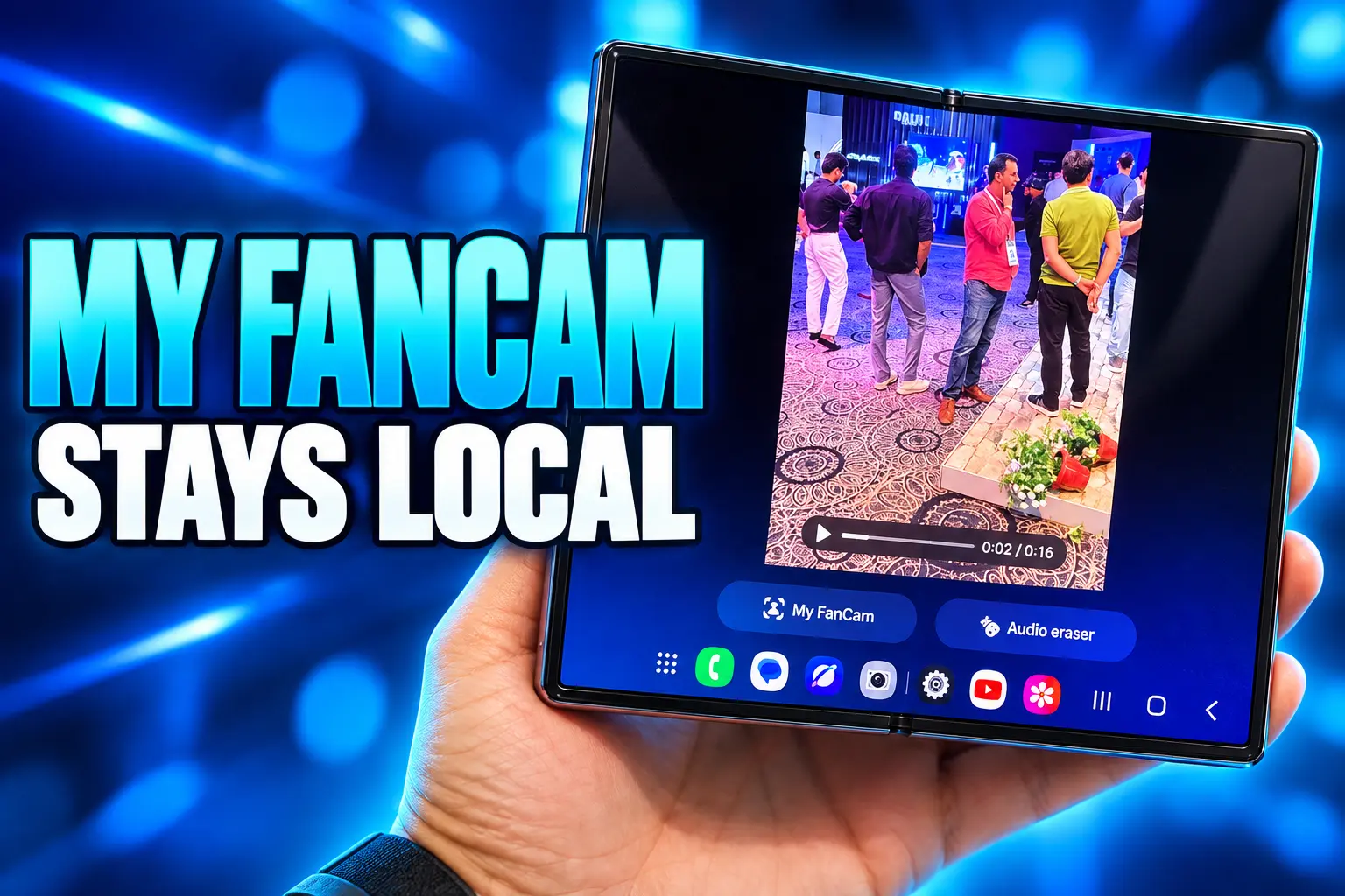 Samsung My FanCam on-device person tracking Fold8