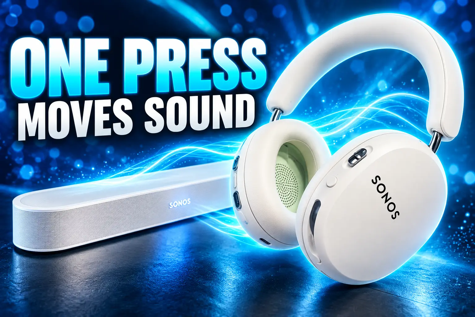 Sonos Ace Ultra one press moves Beam sound