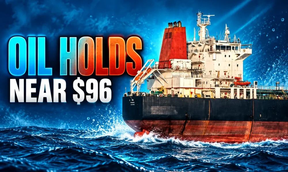 Trump Hormuz claim oil holds near $96
