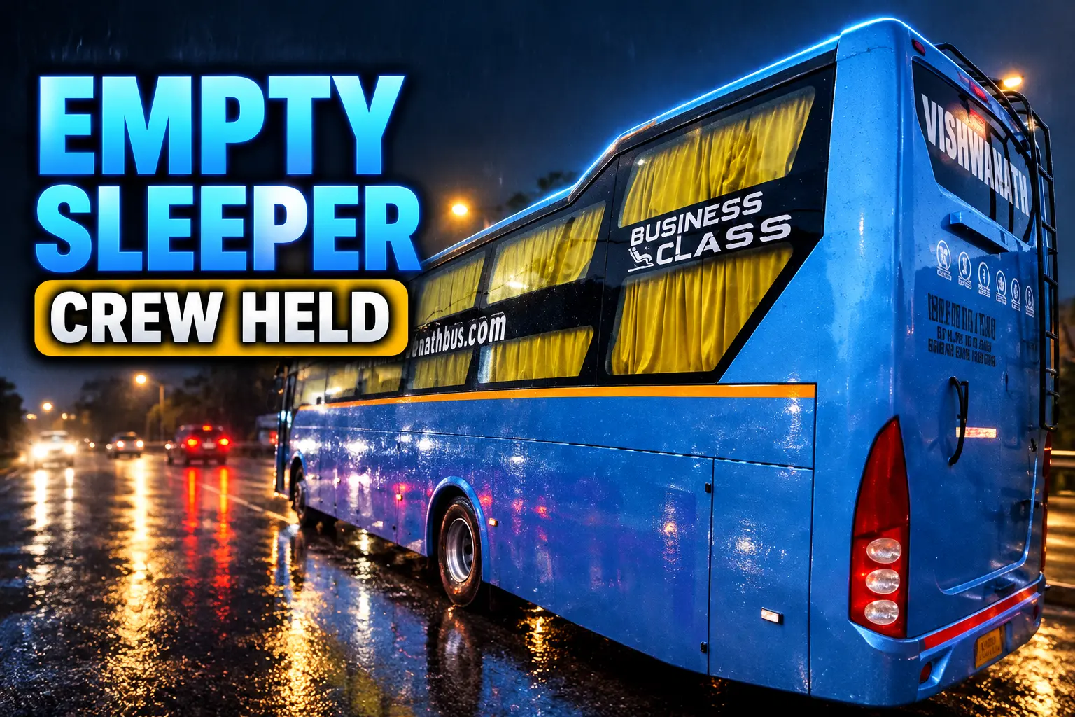 Vishwanath empty sleeper crew held Delhi August
