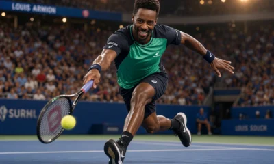 Gael Monfils 40th birthday US Open first-round win