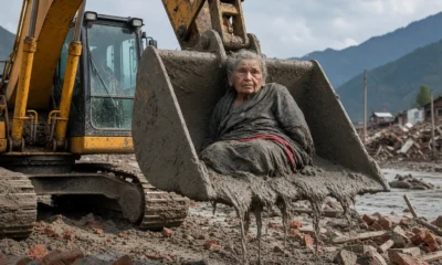 Guna Maya Bohara 97-year-old Nepal flood excavator rescue