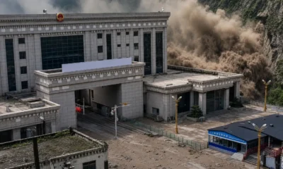 Gyirong Port ice rock flood flattened rebuilt hall