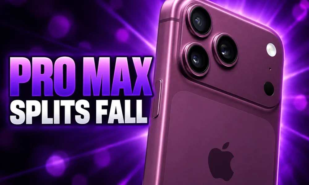 iPhone 18 Pro Max splits Apple fall lineup