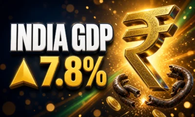 India GDP 7.8 percent April-June new series fight