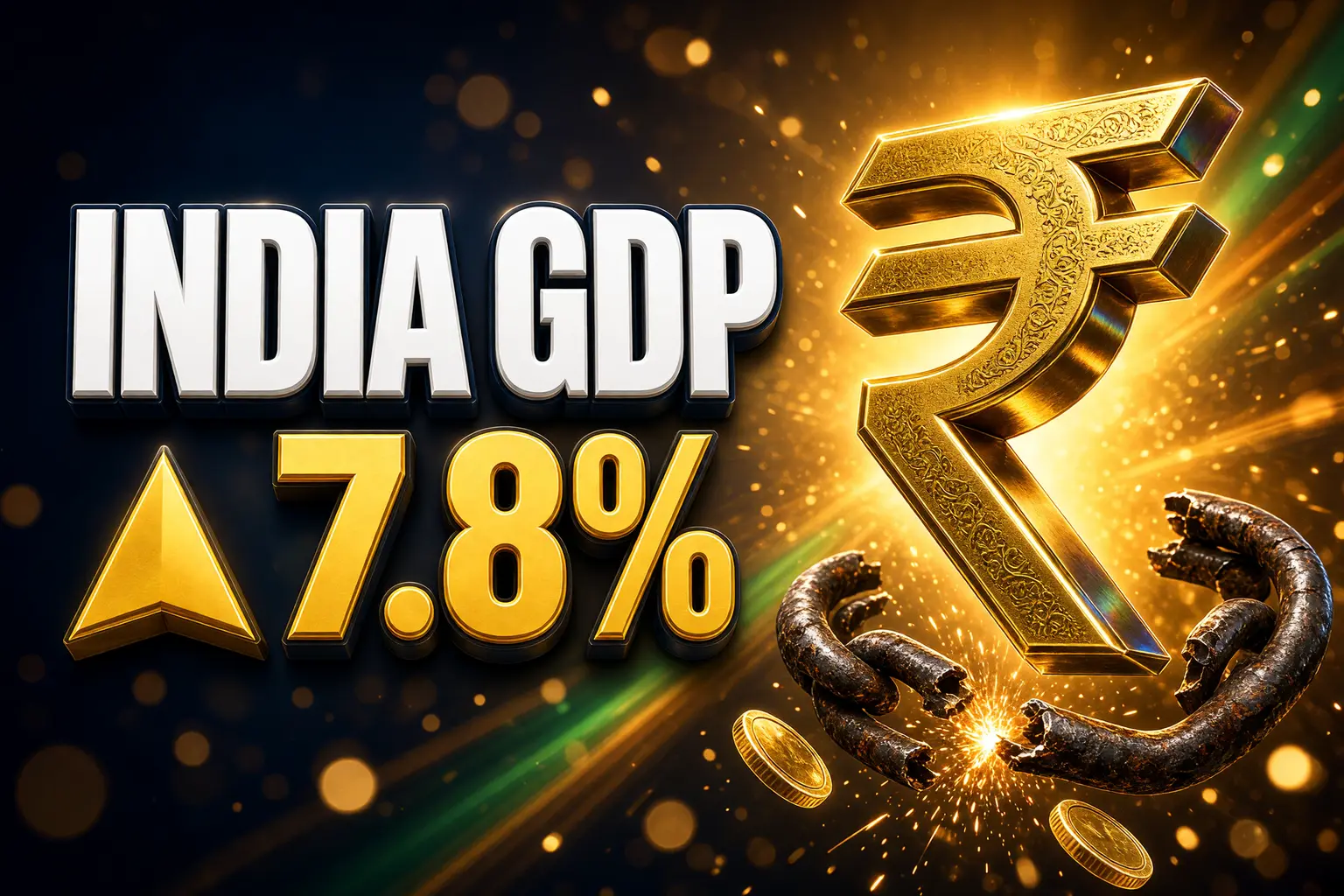 India GDP 7.8 percent April-June new series fight