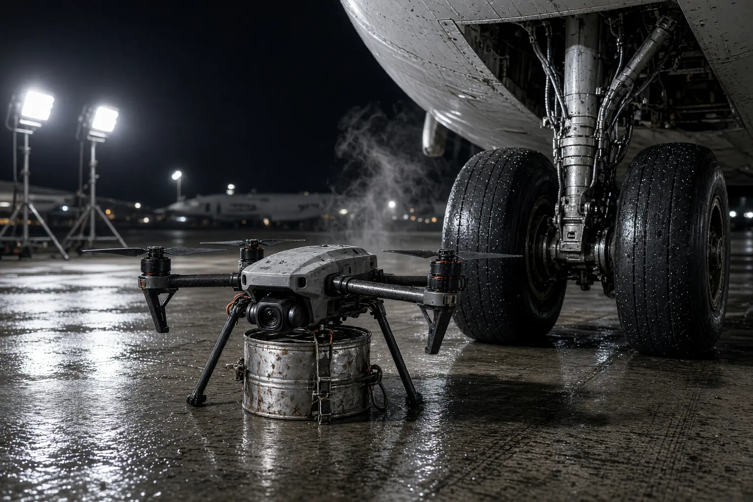 Leipzig airport drone attack near Ukrainian Antonov cargo jets