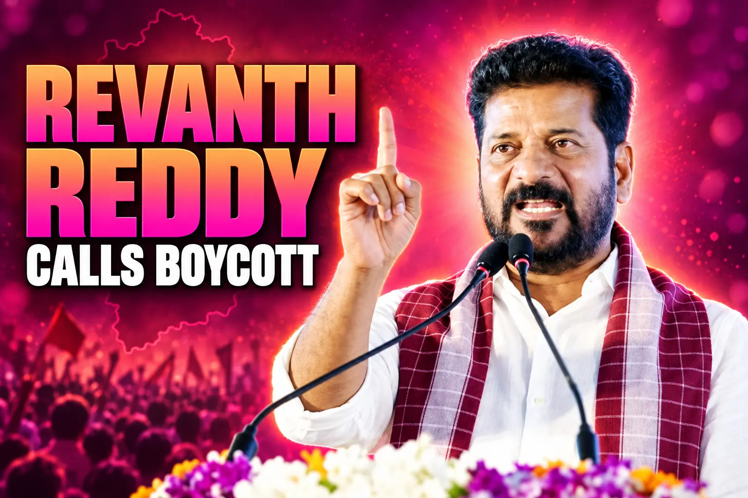 Revanth Reddy KCR farmhouse purification social boycott