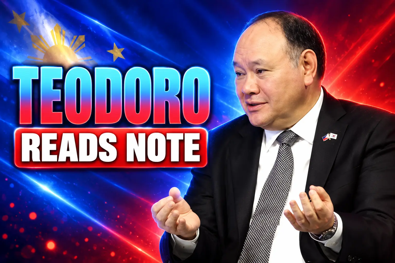 Teodoro reads Chinese note Seoul Defense Dialogue