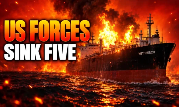 US forces sink five Iranian oil tankers