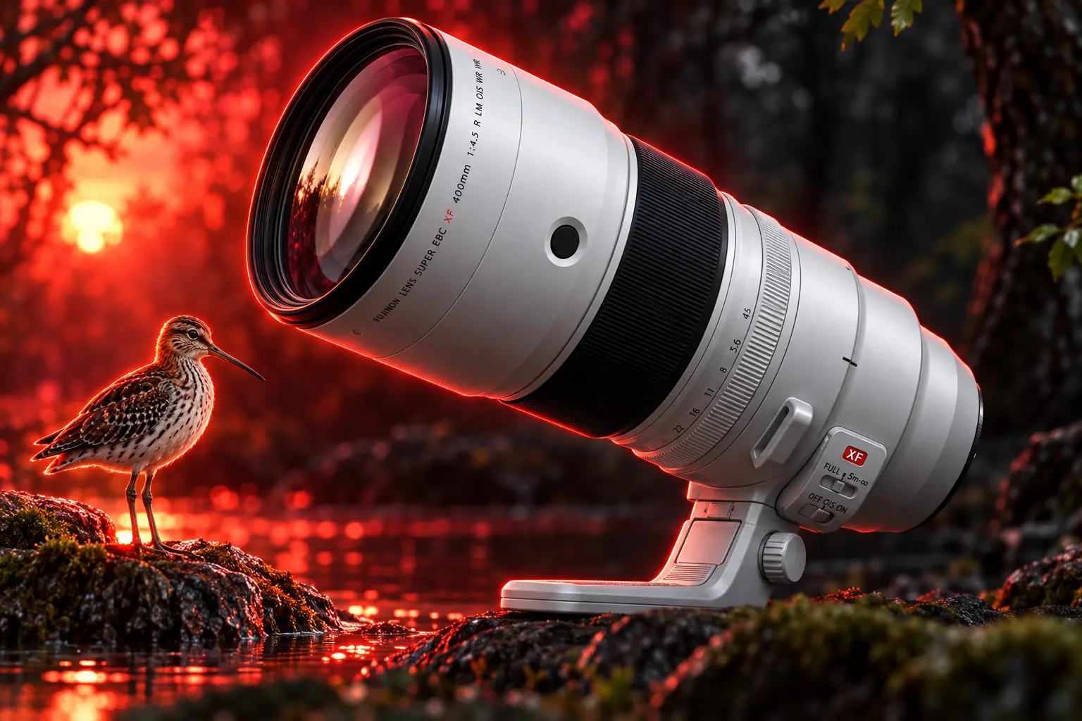 Fujifilm XF 400mm F4.5 weighs 1245 grams