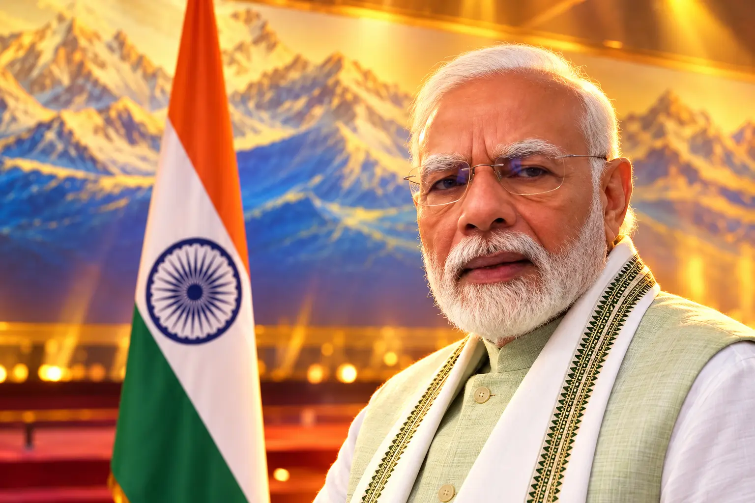 Modi Bishkek video skip gold 7.8 percent GDP