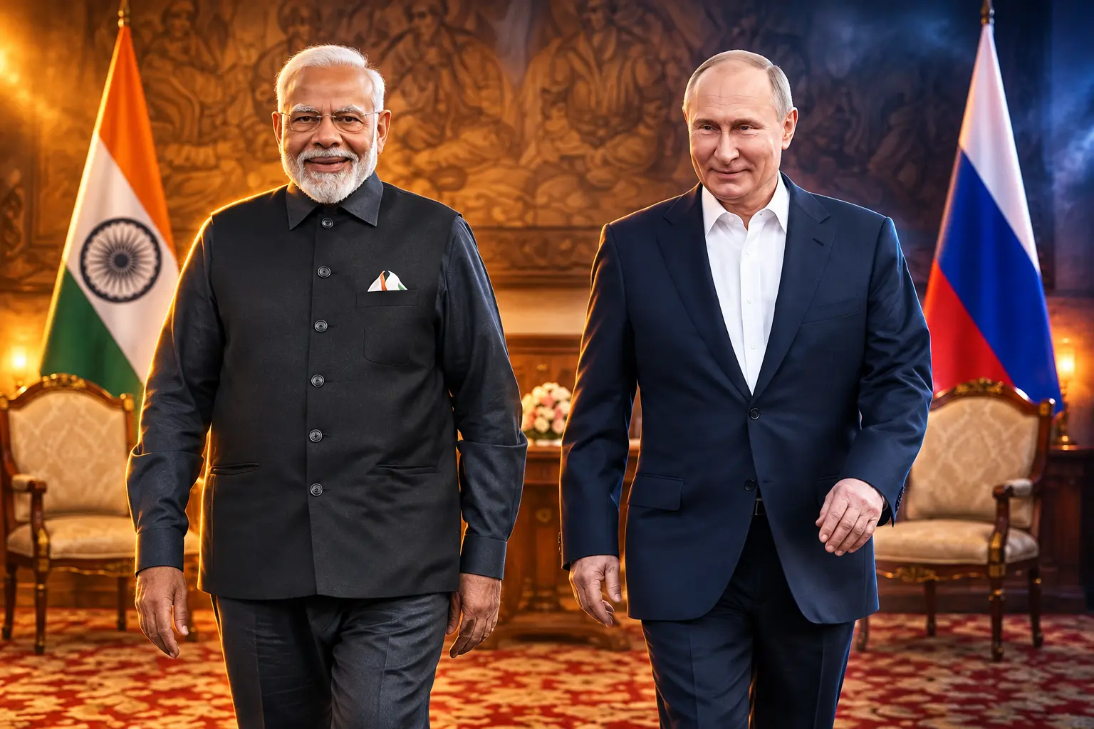 Putin Modi meet Friday Su-57 reactors tariff