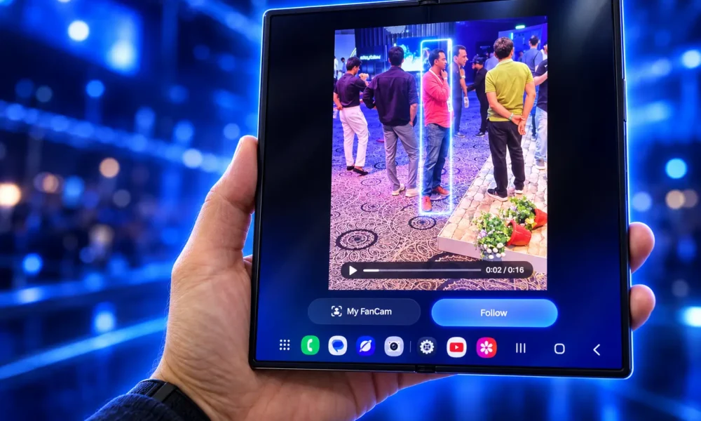 Samsung My FanCam on-device person tracking Galaxy Z Fold8
