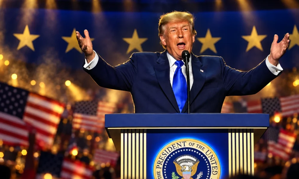 Trump Dallas rally pretend he is on ballot