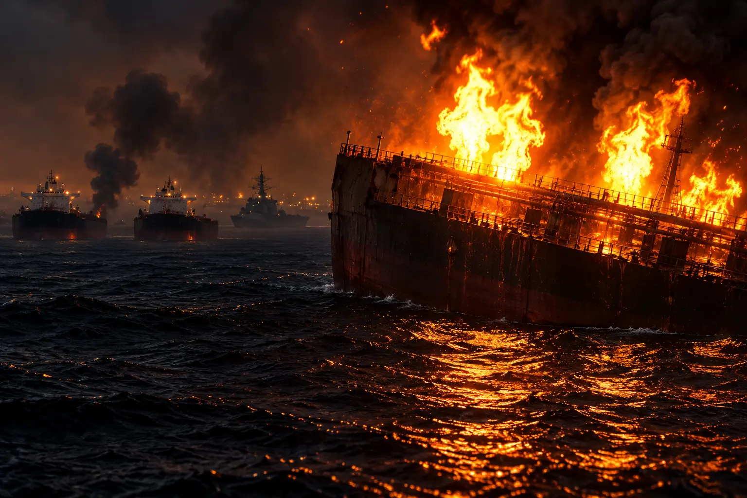 US forces sink five Iranian oil tankers
