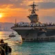 USS Abraham Lincoln docks Laem Chabang after 286 days