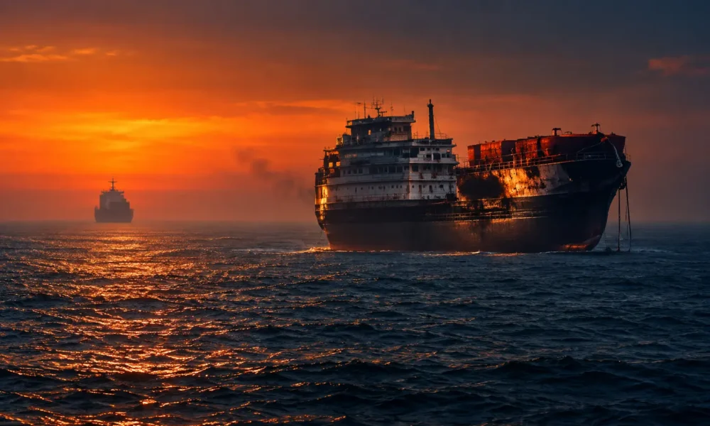 Al Dasma tanker Indian seafarers Hormuz projectile strike