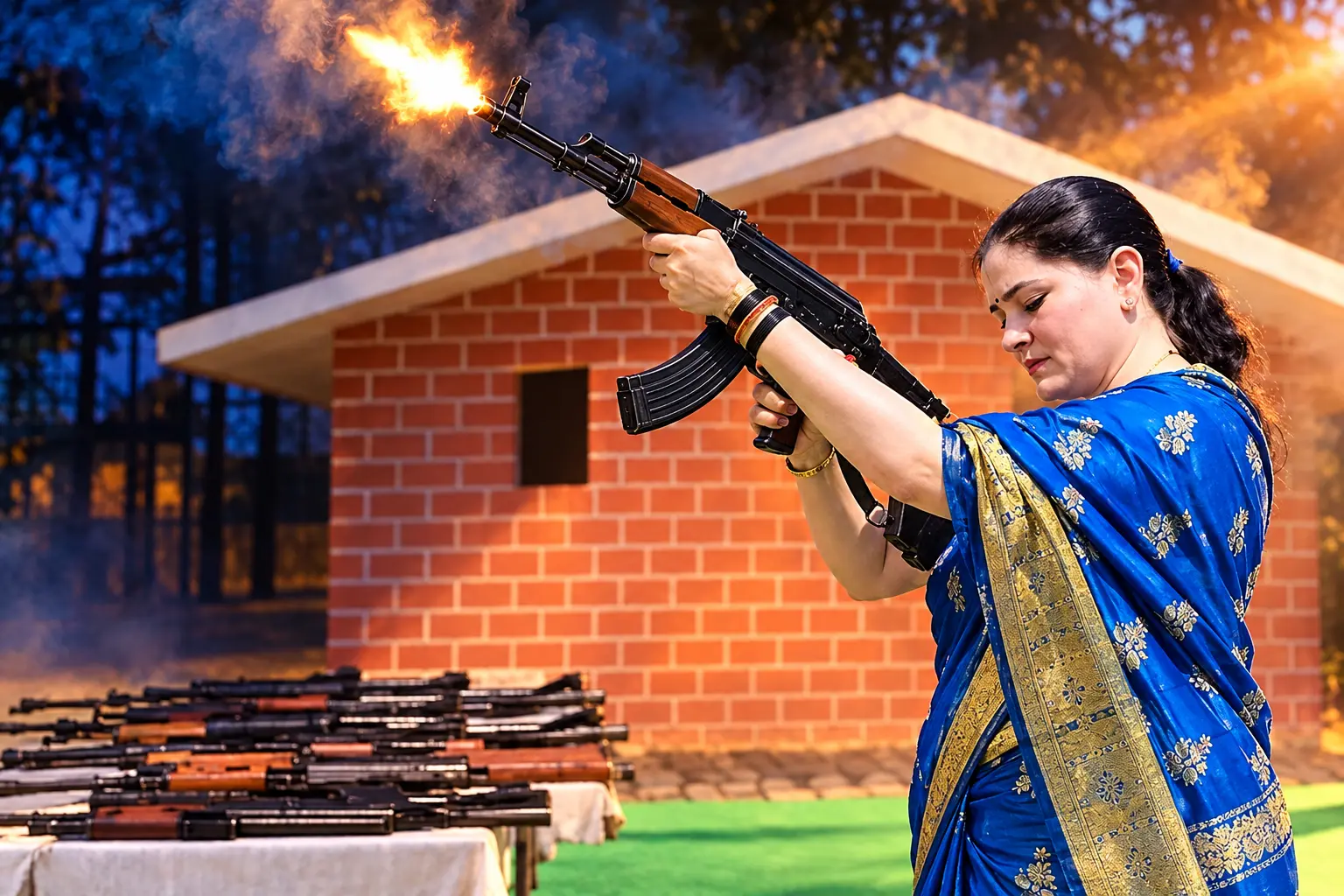 Ankita Sharma IPS AK-47 Shastra Puja Rajnandgaon video