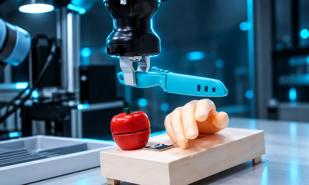 Binghamton robot hidden trigger apple cutting attack