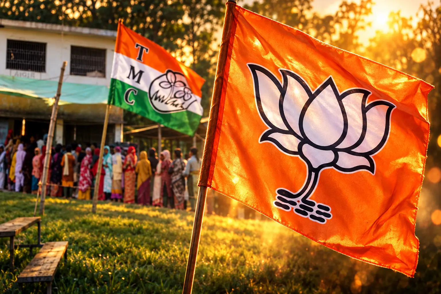 BJP leads Nandigram and Rejinagar Bengal bypolls