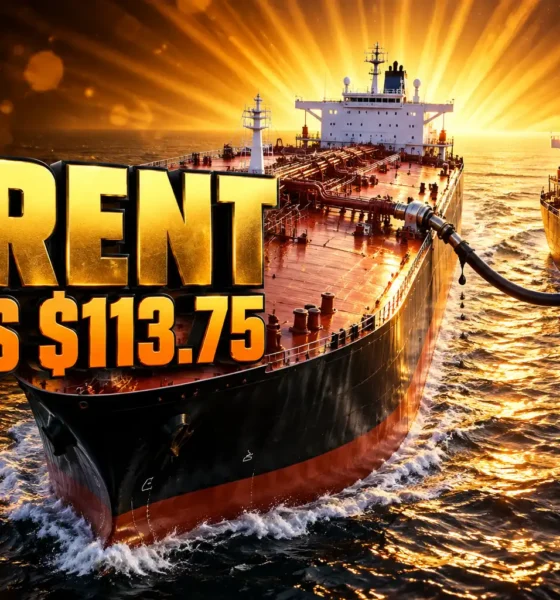 Brent crude oil price near 114 Hormuz shuttle
