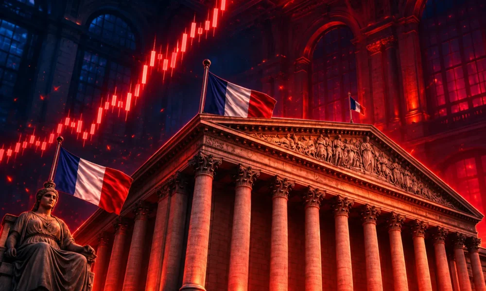 France 10-year bond yield 4.94 percent crisis
