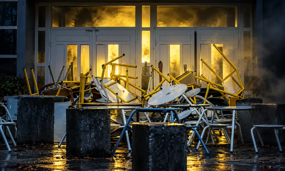 France lycée student protests 130 schools still shut