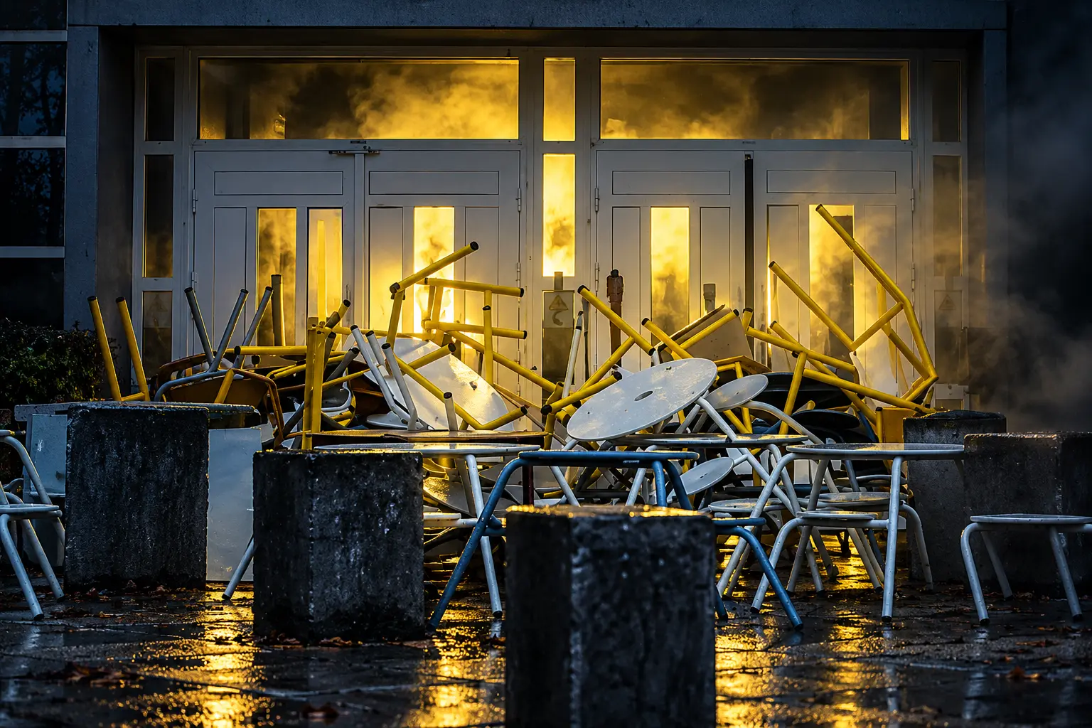 France lycée student protests 130 schools still shut