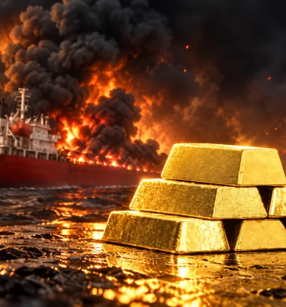 gold price falls under 4000 Hormuz oil shock