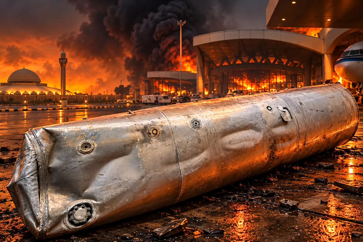 Houthi attack King Khalid Airport Riyadh 12 killed