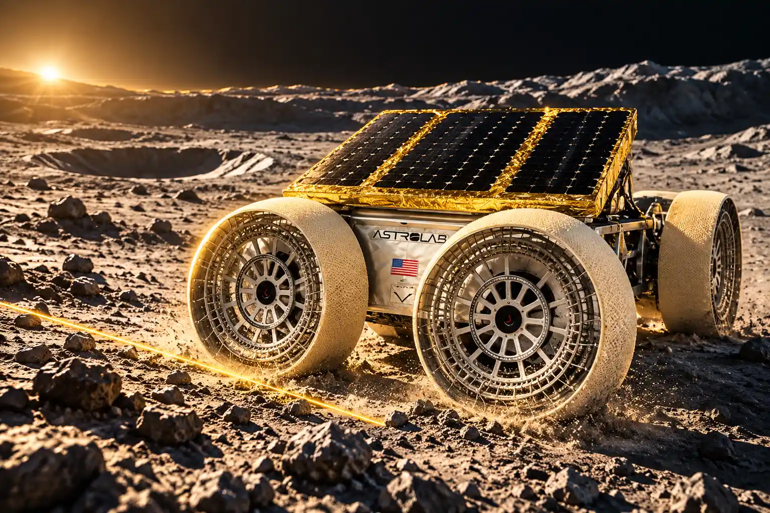 HPE Spaceborne Computer-4 lunar rover AI module