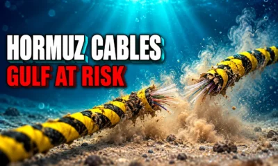 Iran Hormuz undersea cables Gulf internet threat