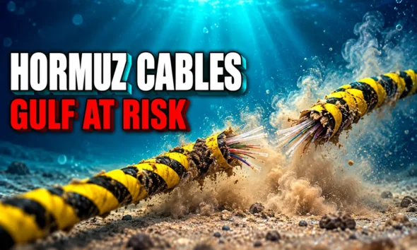 Iran Hormuz undersea cables Gulf internet threat