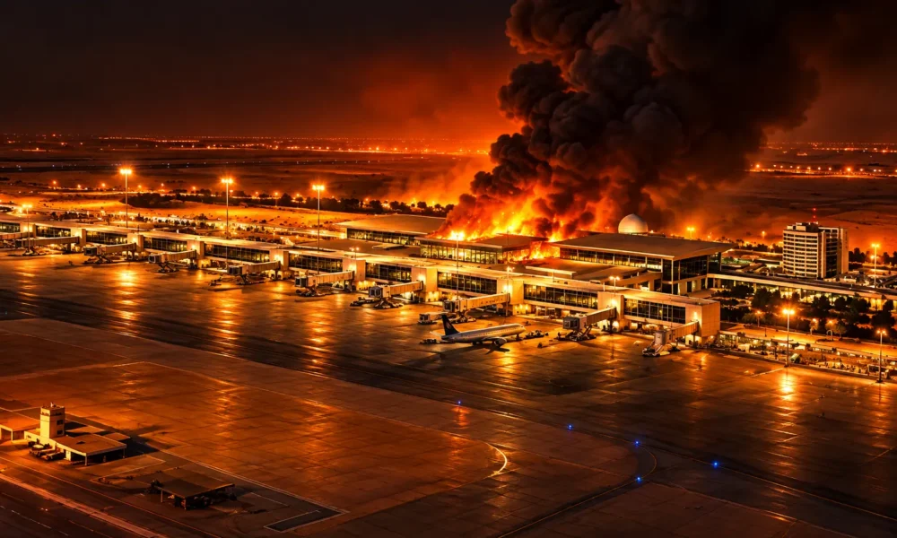 King Fahd Dammam airport attack one killed eight injured