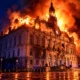 Limoges city hall fire France cost of living protests