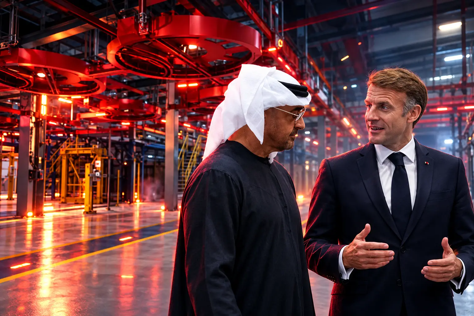 Macron Tawazun Industrial Park EDGE defence tour