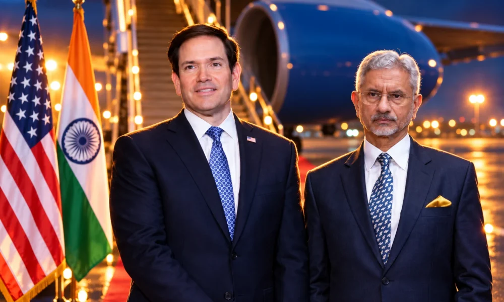 Marco Rubio Mumbai visit India trade oil talks
