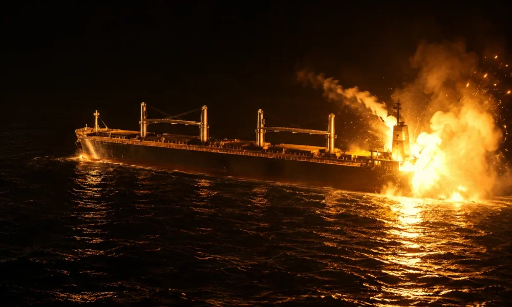 Ocean Molica Panama cargo ship disabled Gulf of Oman