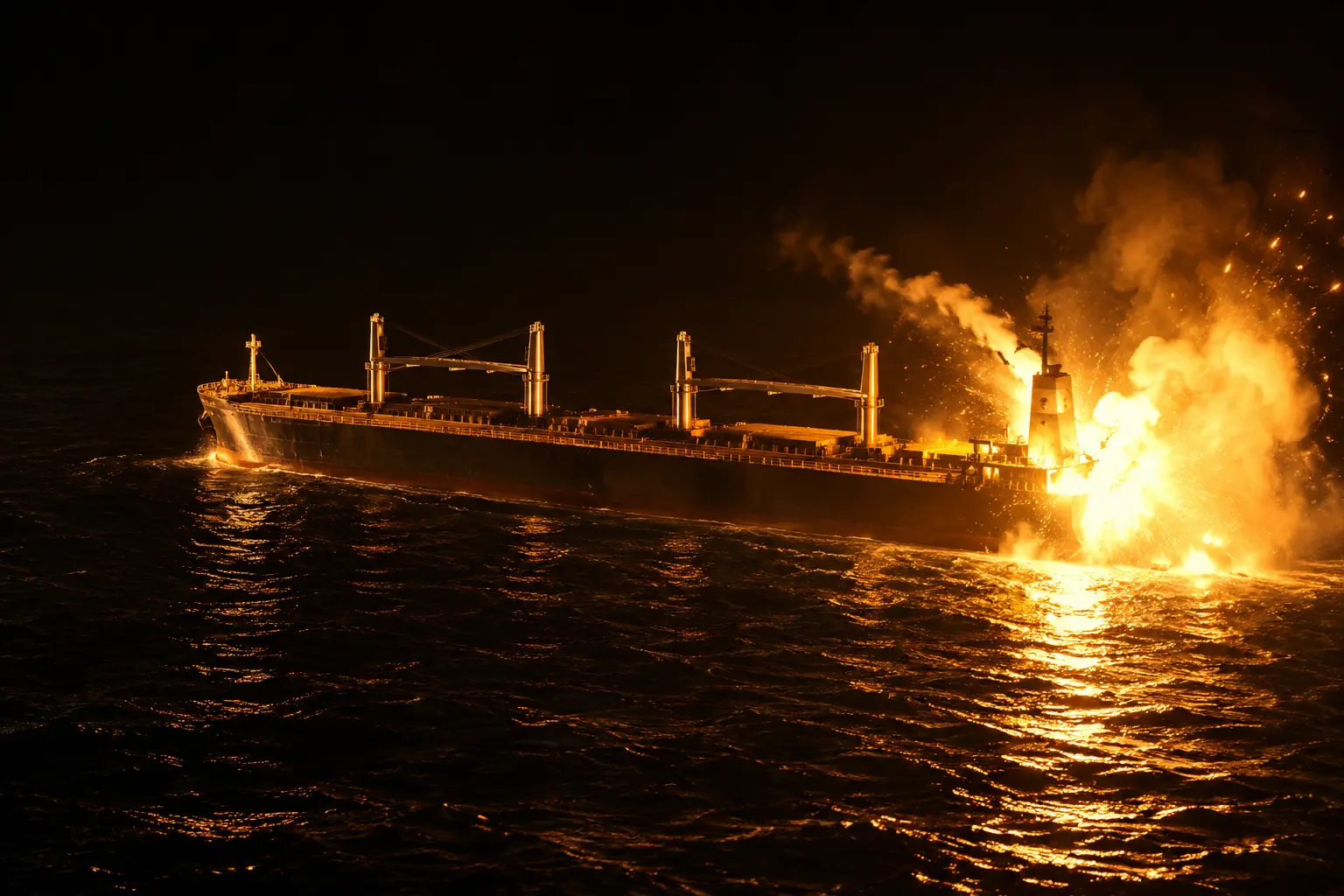 Ocean Molica Panama cargo ship disabled Gulf of Oman
