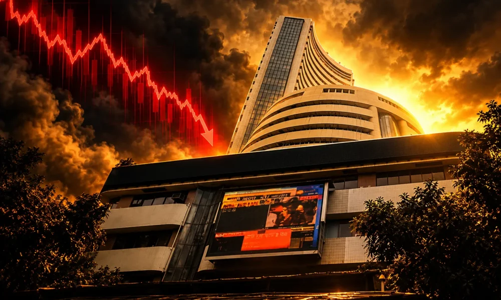Sensex Nifty fall as Brent crude holds above 110