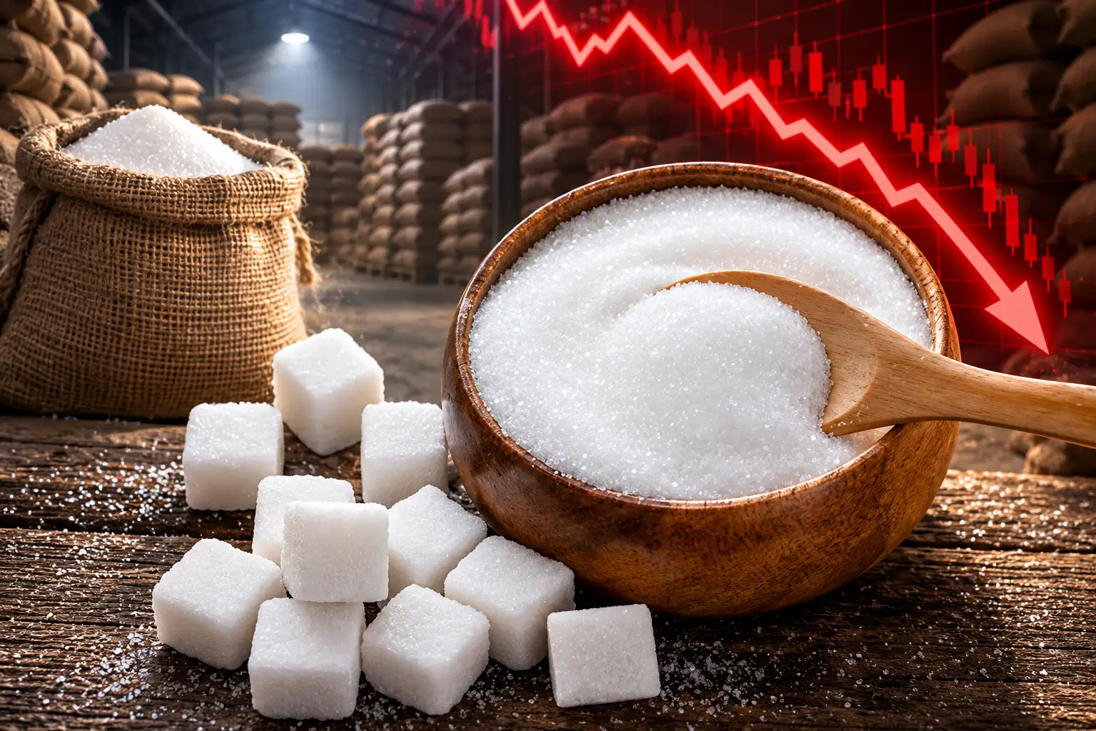 sugar stocks fall 7% dealer 200 tonne cap