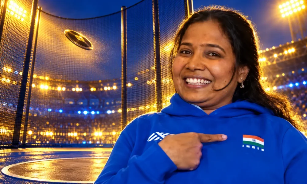 Suvarna Raj F54 discus gold Asian Para Games Nagoya