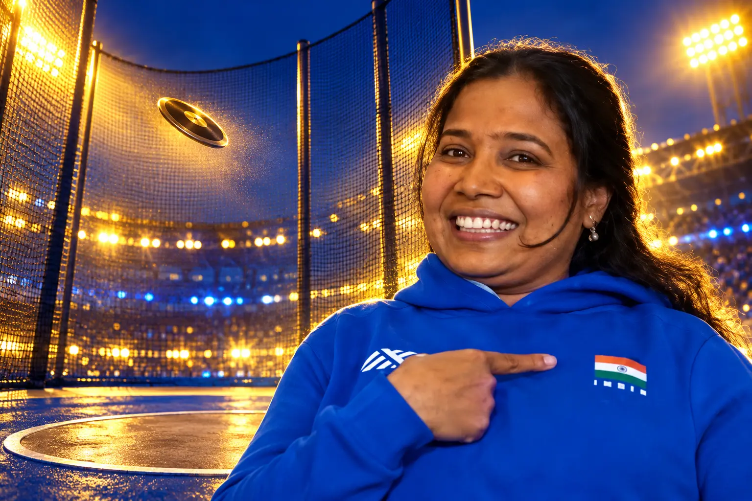 Suvarna Raj F54 discus gold Asian Para Games Nagoya