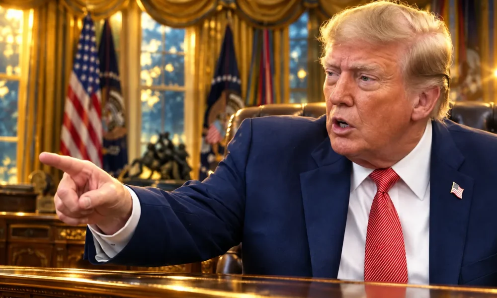 Trump asks Andrew Feinberg are you a sick person