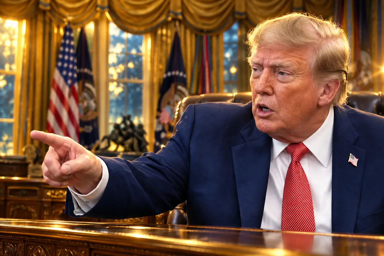 Trump asks Andrew Feinberg are you a sick person