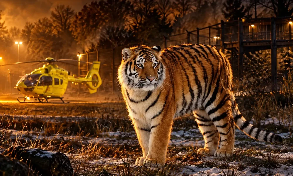 Yorkshire Wildlife Park tiger enclosure death Doncaster